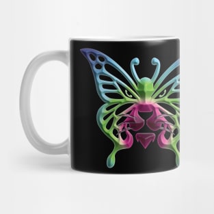 Wolf and butterfly 3d super soft blend drawing cute cool colorful Mug